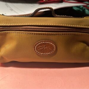 Longchamp Tan Toiletry Bag
